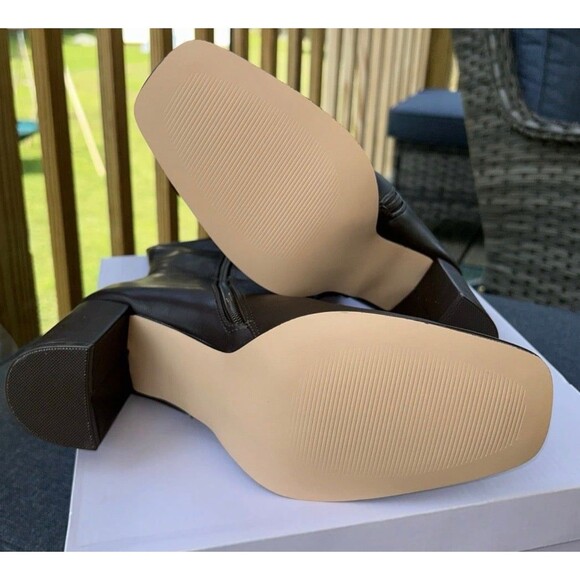 Madden Girl Boots Women’s Size 10 Wide Calf Dark Chocolate - Picture 4 of 7